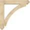 Ekena Millwork Thorton Arts and Crafts Rough Sawn Bracket w/ Offset Brace, Douglas Fir, 8"W x 46"D x 46"H BKT0806X46X46THR03RDF - alternate 2